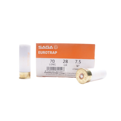 SAGA Ammunition, 12-Gauge, 28 gr, #7.5 [25]