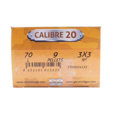 GB Ammunition, 20-Gauge, Buck Shot (3x3) [25]