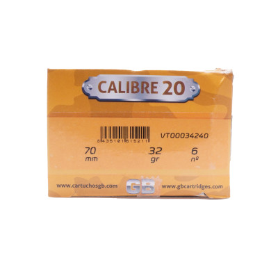 GB Ammunition, 20-Gauge, #6 [25]