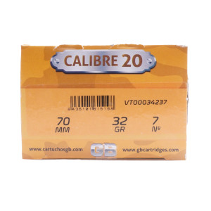 GB Ammunition, 20-Gauge, #7 [25]