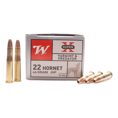Winchester Ammunition, .22 hornet 46 gr,  JHP (50)