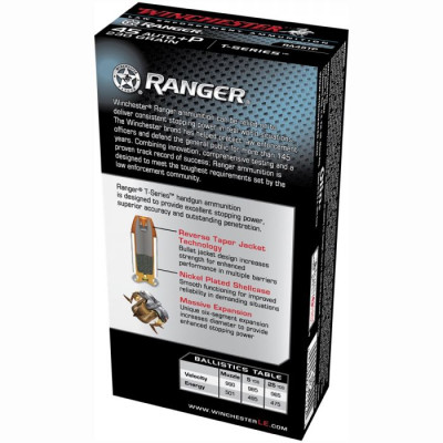 Winchester Ammunition, .45 ACP + P, 230 gr, Ranger, [50]