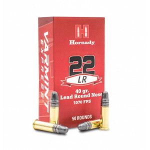 Hornady Ammunition, .22 Long Rifle, 40 gr, Lead Round Nose [50]