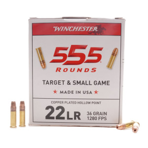 Winchester Ammunition, .22 Long Rifle, 36 gr, Copper PL (555)