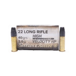 Sellier & Bellot Ammunition, .22 Long Rifle, 40 gr H/VEL HP [50]