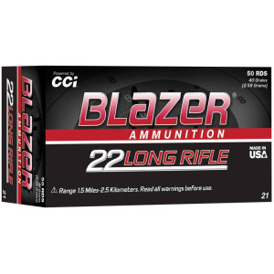 CCI Ammunition, .22 Long Rifle Blazer [50]