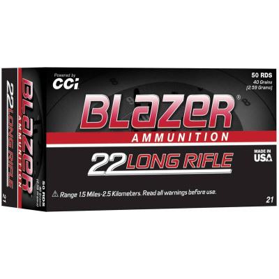 CCI Ammunition, .22 Long Rifle Blazer [50]