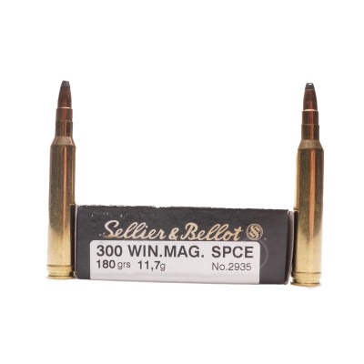 Sellier & Bellot Ammunition, .300 Winchester Magnum, 180 gr SPCE [20]