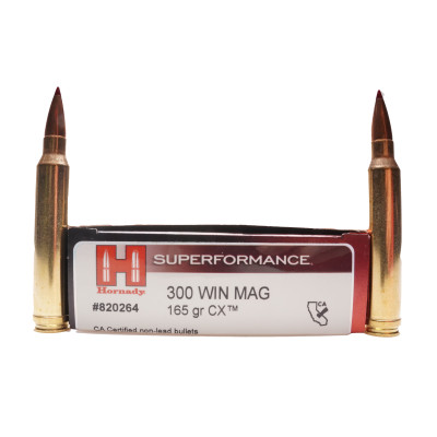 Hornady Ammunition, .300 Winchester Magnum, 165 gr, CX SPF [20]