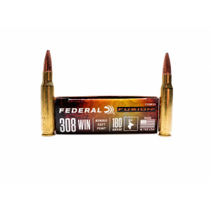 Federal Ammunition, .308 Winchester , 180 gr, Fusion SP