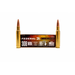 Federal Ammunition, .308 Winchester , 165 gr, Fusion SP
