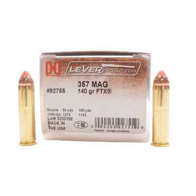 Hornady Ammunition, .357 Magnum, 140 gr, XTP LVR [25]