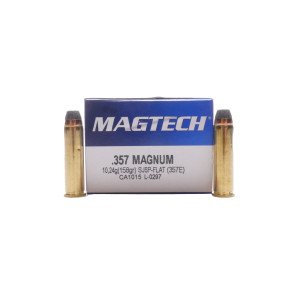 Magtech Ammunition, .357 Magnum, 158 gr, SJSP Flat, [50]