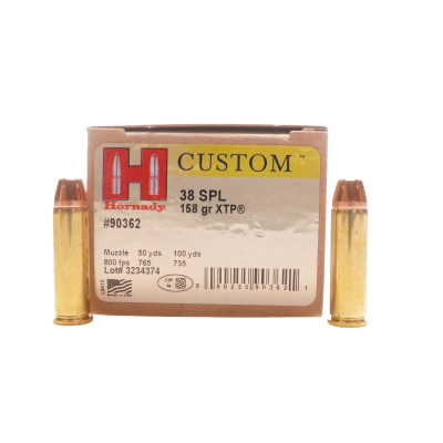 Hornady Ammunition, .38 Special, 158 gr, XTP [25]