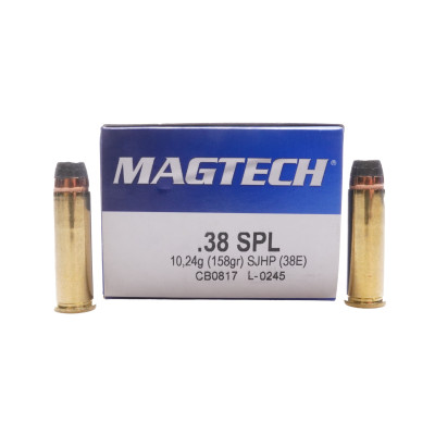 Magtech Ammunition, .38 Special, 158 gr, SJHP [50]