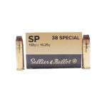 Sellier & Bellot Ammunition, .38 Special, 158 gr, JSP [50]