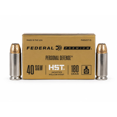 Federal Ammunition, ..40S&W, 180 GR, HST JHP [20]