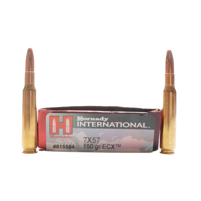 Hornady Ammunition, .7X57 Mauser, 150 gr ECX [20]