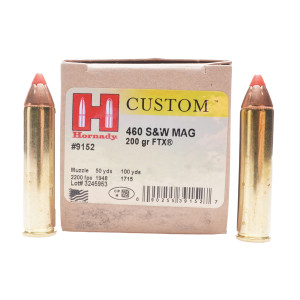 Hornady Ammunition, .460SW Magnum, 200 gr, FTX [20]