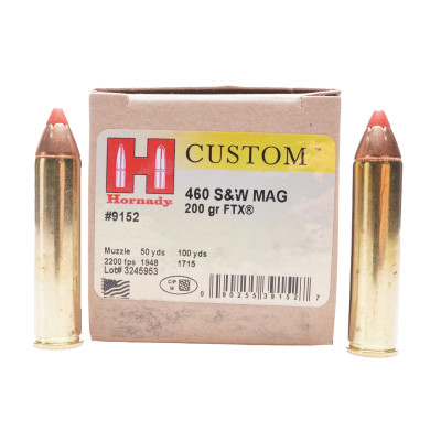 Hornady Ammunition, .460SW Magnum, 200 gr, FTX [20]