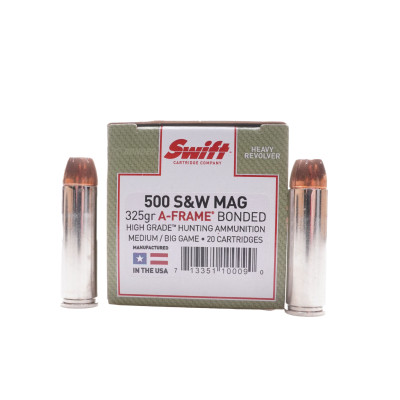 Swift Bullet Company Ammunition, .500 SW, 325 gr, A-Frame [20]