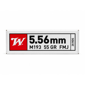 Winchester Ammunition, 5.56x45mm, 55 gr, FMJ [20] 