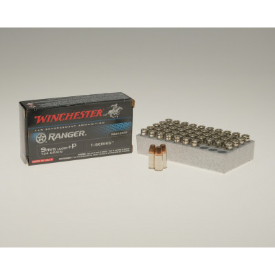 Winchester Ammunition, 9×19mm Parabellum, 124 gr, T-Series +P [50]