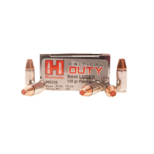 Hornady Ammunition, 9×19mm Parabellum, 135 gr, Critical Duty [25]