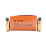 Kinetic Ammunition, 9×19mm Parabellum, 124 gr, FMJ [50]