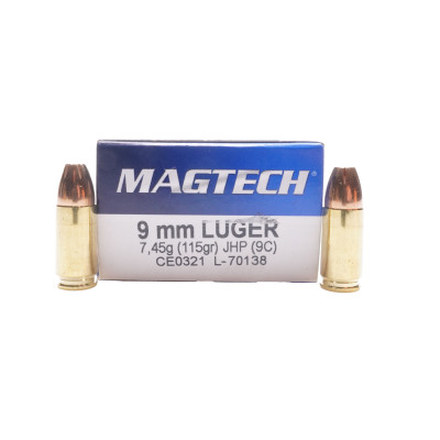 Magtech Ammunition, 9×19mm Parabellum, 115 gr, JHP [50]