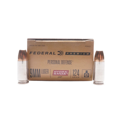 Federal Ammunition, 9×19mm Parabellum, 124 gr, Hydra Shock [20]