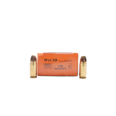 Kinetic Ammunition, 9×19mm Parabellum, 115 gr, FMJ [50]