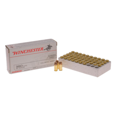 Winchester Ammunition, .380 ACP / 9mm Short, 95 gr, FMJ [50]