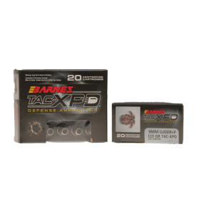 Barnes Ammunition, 9×19mm Parabellum +P, 115 gr, TAC-XPD [20]