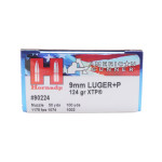 Hornady Ammunition, 9×19mm Parabellum, 124 gr, XTP American Gunner [25]