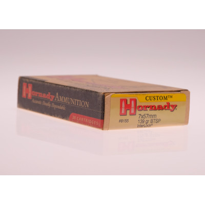 Hornady Ammunition, 7X57mm Mauser, 139 gr, BTSP Interlock [20]