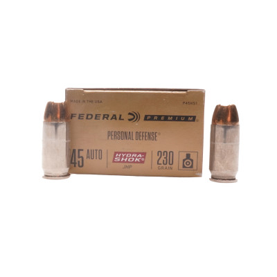 Federal Ammunition, .45 ACP, 230 gr, Hydra Shock [20]
