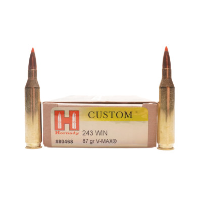 Hornady Ammunition, .243 Winchester, 87 gr, V-Max [20]