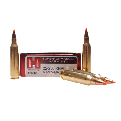 Hornady Ammunition, .22-250 Remington, 50 gr, V-Max [20]