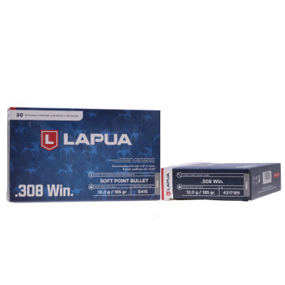 Lapua Ammunition, .308 Winchester Mega, 185 gr, SP [20]