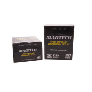 Magtech Ammunition, .38 Special, 125 gr, JHB G/Gold [20]