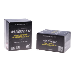 Magtech Ammunition, .357 Magnum / .38 Special, 125 gr, JHB G/Gold [20]