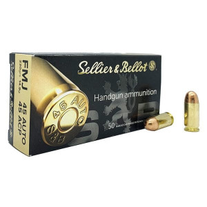 Sellier & Bellot Ammunition, .45 ACP, 230 gr, FMJ [50]