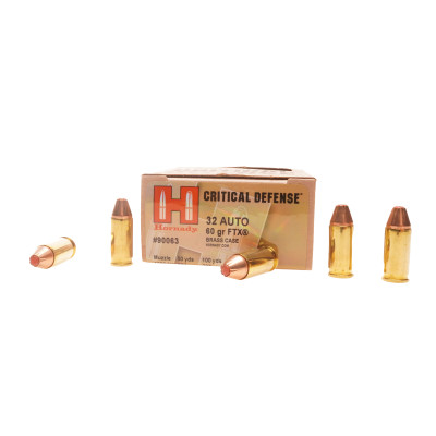 Hornady Ammunition, .32 Acp /  7.65mm, 60 gr, FTX [25]