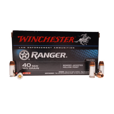 Winchester Ammunition, .40SW, 165 gr JHB Bond Ranger [50]