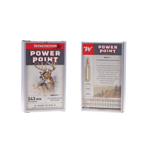 Winchester Ammunition, .243 Winchester, 100 gr, Power-Point