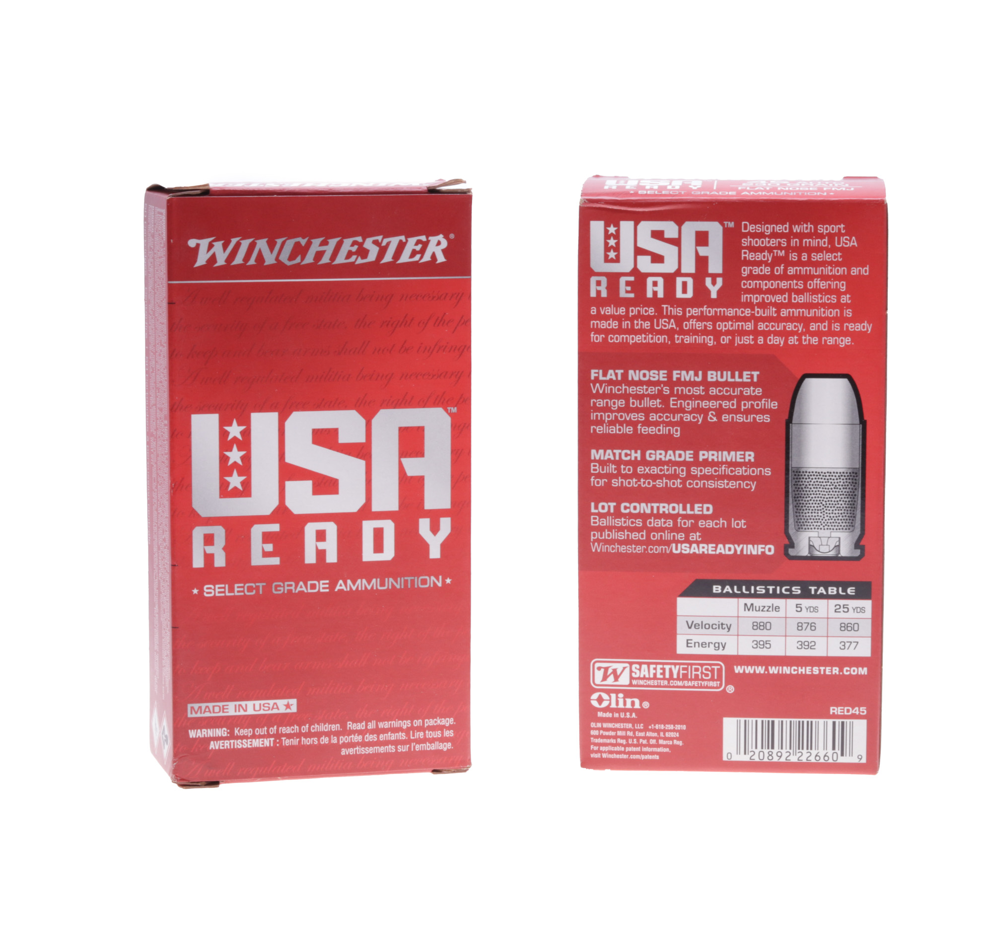 Winchester Ammunition 45 Acp 230 Gr Fmj [50]