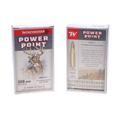 Winchester Ammunition, .308 Winchester, 180 gr, Power-Point [20]