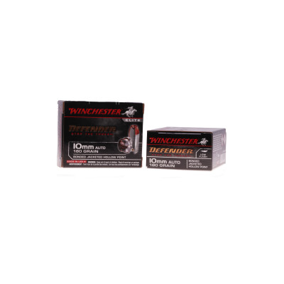Winchester Ammunition, 10MM Auto, 180 gr, Bonded Jacketed Hollow Point [20]