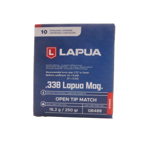 Lapua Ammunition, .338 Lapua Magnum, 250 gr, OTM [10]